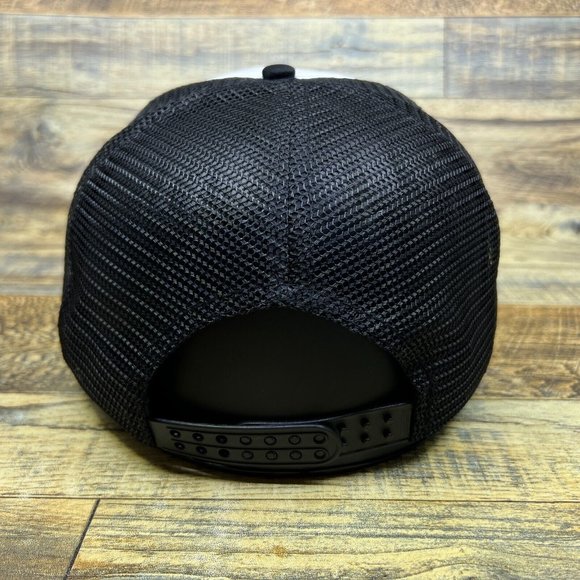 Detroit Tigers Mens Trucker Hat Black Snapback Vintage 1957 Logo Football Cap - Picture 5 of 8